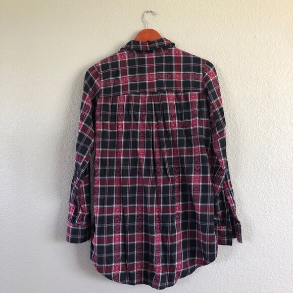 Mudd Plaid Button Down Long Sleeve Shirt S - Picture 2 of 4